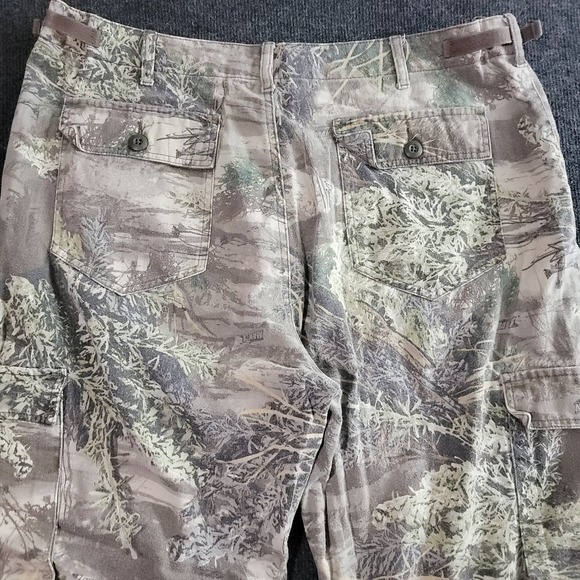 Cabelas Outdoor Gear Cargo Pants 40 Regular Brush Camo Hunting Cotton Blend - Picture 12 of 12